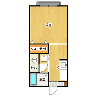 キャッスル博多【2階】の間取り