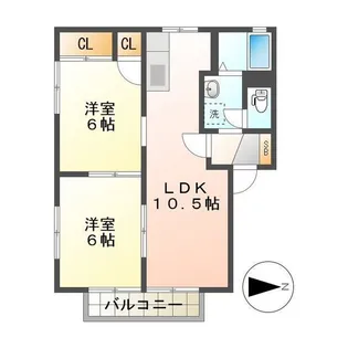 セントリバーヒルズ東千代崎【1階】の間取り