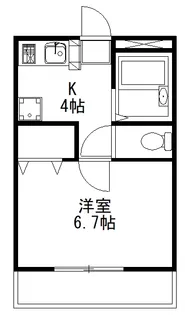 グリーンリバー【2階】の間取り