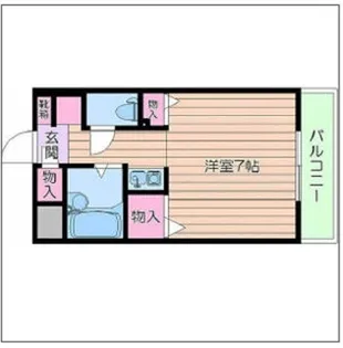 ベルビューレ千里山参番館【2階】の間取り