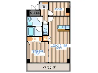 はなみずきガ-デン【4階】の間取り