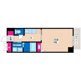 プランドール南巽【2階】の間取り