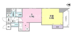 カーサ ブリリア【5階】の間取り