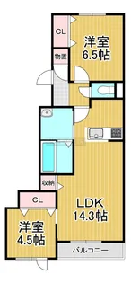 ルレ・ドゥ幸町【3階】の間取り