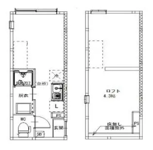 西ヶ原3丁目B【2階】の間取り