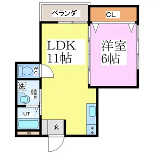 パストラルエキタII【1階】の間取り