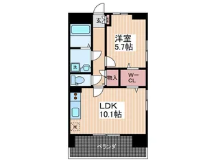 ガイナステイツ海田市駅前【5階】の間取り