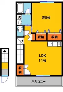 メルパルクハイツ【2階】の間取り