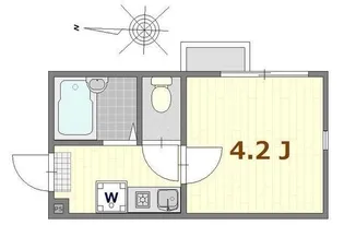 シャンテ四ツ木【2階】の間取り