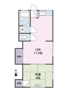 コーポ幸の宮【1階】の間取り