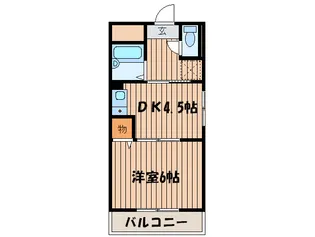 青葉丘コーポ【1階】の間取り
