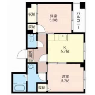 グリーンフォーレスト【2階】の間取り