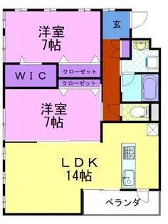 ベルフォート【1階】の間取り