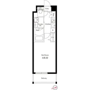 ハーモニーレジデンス新宿御苑 THE EAST【1階】の間取り