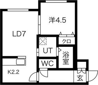ストラダーレ【2階】の間取り