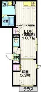 J.J anela【1階】の間取り