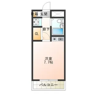 朝日プラザ岸里パサージュ【4階】の間取り