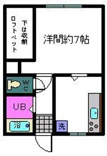 ハイツアナベル【2階】の間取り