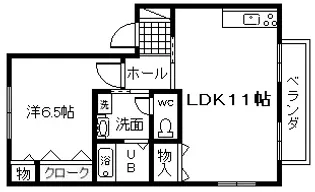 シャトルネゴロ【1階】の間取り