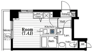 ガラ・シティ日本橋人形町【10階】の間取り