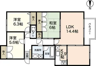 ステイツ吉見園【3階】の間取り