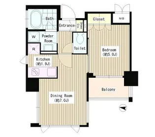 インスラ【4階】の間取り