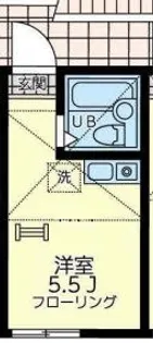 ユナイト寺前コーラル・コースト【1階】の間取り