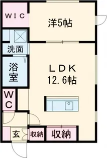 ノルフィーノリデアI【1階】の間取り
