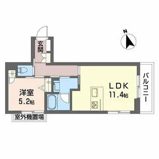 シャーメゾン コア八日町【2階】の間取り