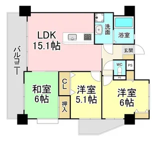 KIND HEART【4階】の間取り