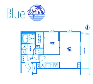 ラティエラ横濱六角橋【4階】の間取り
