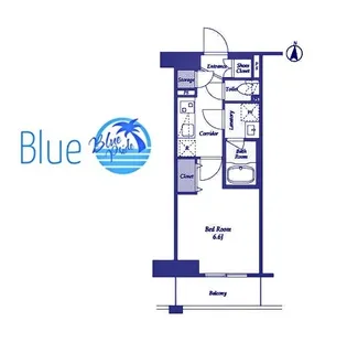 LIBR GRANT 藤沢【5階】の間取り