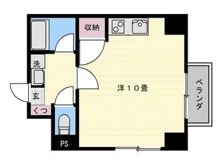 ピエ・タ・テール一ツ橋【3階】の間取り