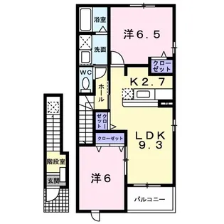 ミルフィーユII【2階】の間取り