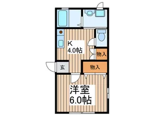 エスポワ-ルいぶき野【1階】の間取り