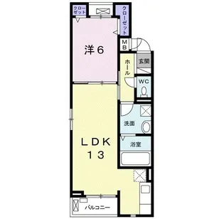 フィフスエレメント【2階】の間取り