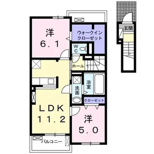 プラシードはやし III【2階】の間取り