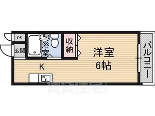 ウエストコート【3階】の間取り