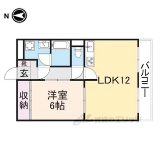 サンプラザ南京終【2階】の間取り