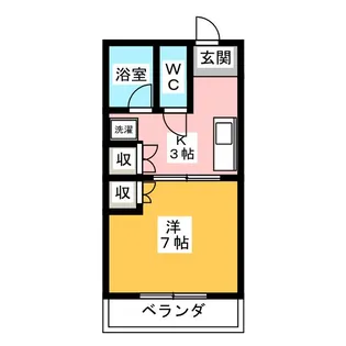 ムーニー安藤【1階】の間取り