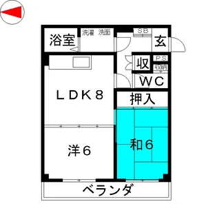 ドミール錦【3階】の間取り