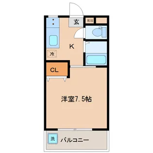 平野ハイツ【2階】の間取り