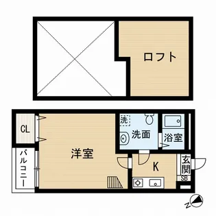 シキタトゥーリ2【2階】の間取り