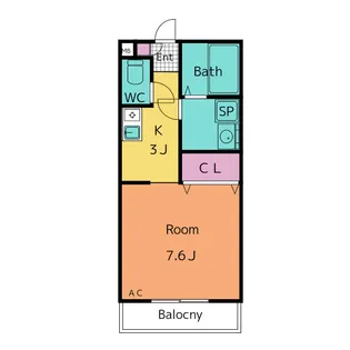 オークウッド【2階】の間取り