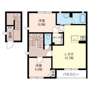 アンビシアD【2階】の間取り