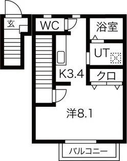 IXIA【2階】の間取り