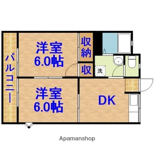 グランパレス【2階】の間取り