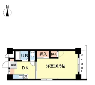 椎野亀戸マンション【1階】の間取り