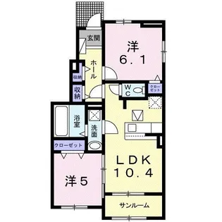 コート・ダジュール緑町 I【1階】の間取り