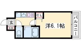 エステムコート神戸西II【2階】の間取り